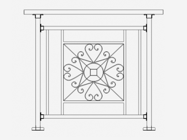 锌钢阳台护栏 